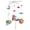 Handmade Baby Crib Mobile Nursery Room Decor Sunshine Kite Musical Mobile Crib Toy for Girls Boys