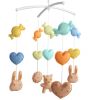 Rabbit Bear Infant Room Hanging Decor Baby Crib Mobile Nursery Decor Baby Mobile for Girls Boys; Colorful Candy