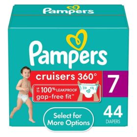 Pampers Cruisers 360 Diapers Size 7, 44 Count