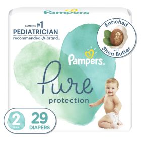 Pampers Pure Protection Natural Diapers Size 2, 29 Count