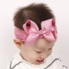 Baby Big Flower Bowknot Hairband Soft Nylon Girls Headband Elastic Kids Turband