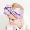 Baby Big Flower Bowknot Hairband Soft Nylon Girls Headband Elastic Kids Turband