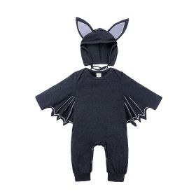 Batman Baby One Piece (Option: Dark gray-80cm)