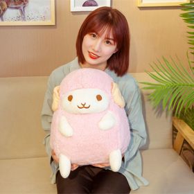 Cute Sitting Little Sheep Doll Plush Toy (Option: Pink-40cm)