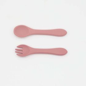 Baby Training Silicone Spoon Fork Sets (Size/Age: Average Size (0-8Y))