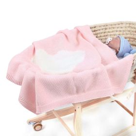 Children's Heart Knitted Blanket (Size/Age: Average Size (0-12Y))