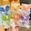 Cute Bows Baby Girls Hair Clips Solid Color Floral Pattern Children Hairpins Korean Korean Kids Hair Accessories