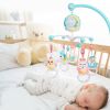 Musical Crib Bed Bell Rotating Mobile Star Projection Nursery Light Baby Rattle Toy