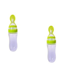 Silicone Training Rice Spoon (Option: Verde 2pcs)